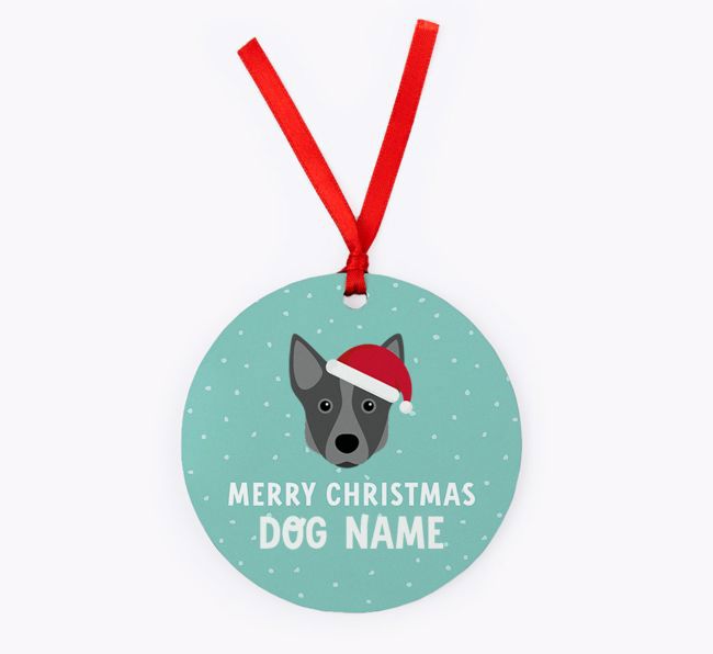 Merry Christmas: Personalised {breedFullName} Christmas Decoration